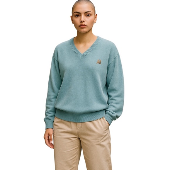 CHRISTIAN DIOR Wool V-neck Sweater - Size L - Picture 1 of 11